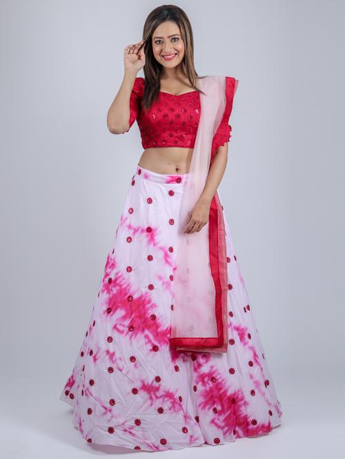 sequined lehenga choli with dupatta - 18546823 - Very Small Image - 1