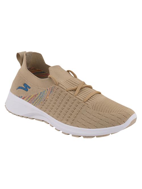 women beige lace-up sports shoe - 18546844 - Very Small Image - 1