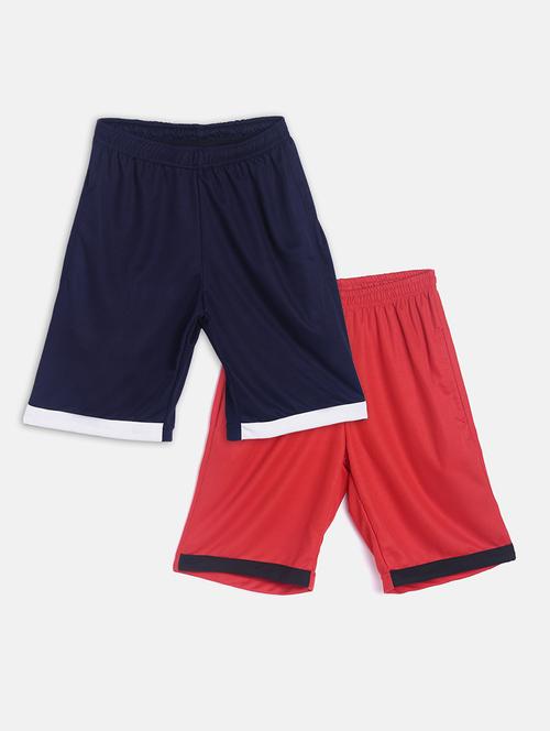boys pack of 2 solid shorts - 18547070 - Very Small Image - 1