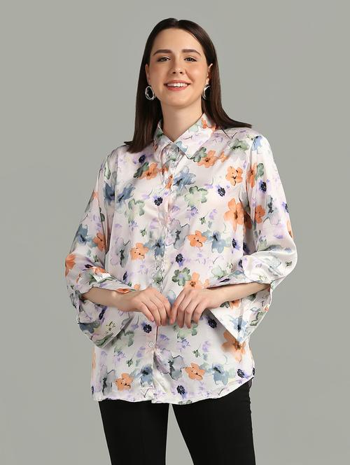 long sleeved floral shirt - 18547087 - Very Small Image - 1