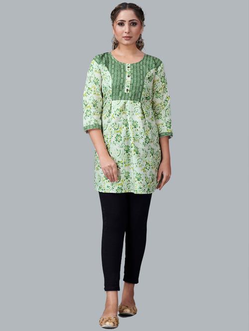 floral a-line kurta - 18547113 - Very Small Image - 1