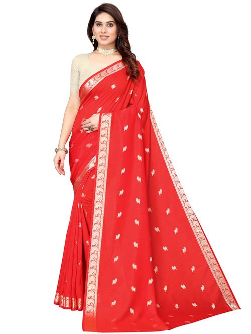 jacquard work woven saree with blouse - 18547136 - Very Small Image - 1