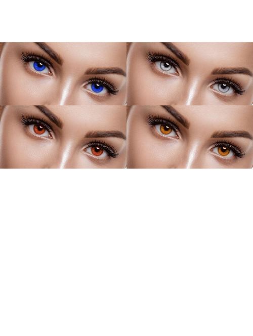 unisex set of 4 contact lenses with - 18547269 - Very Small Image - 1