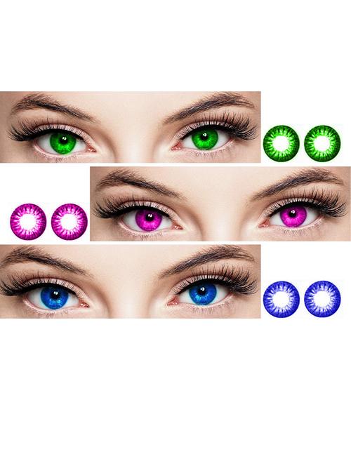 unisex set of 3 contact lenses - 18547312 - Very Small Image - 1
