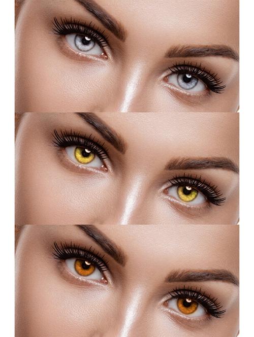 unisex set of 3 contact lenses - 18547313 - Very Small Image - 1