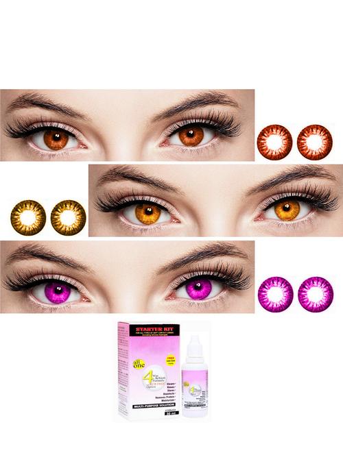 unisex contact lenses with solution - 18547316 - Very Small Image - 1