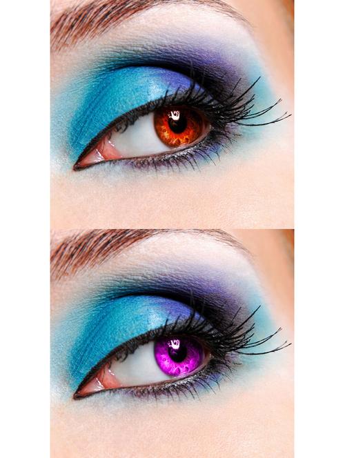 unisex set of 2 contact lenses - 18547321 - Very Small Image - 1