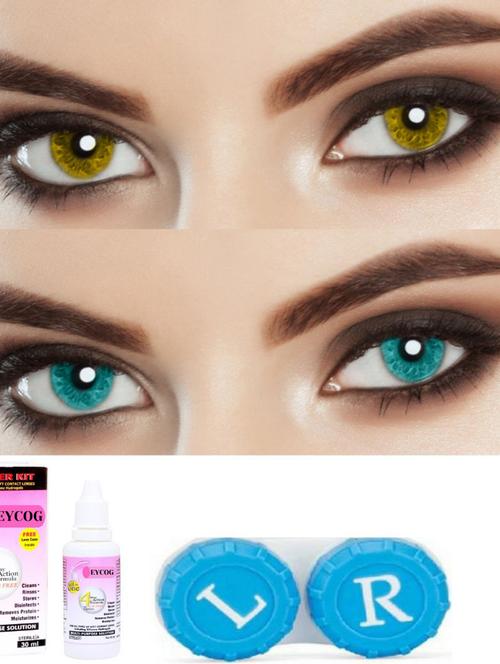 unisex contact lenses with solution and case - 18547326 - Very Small Image - 1
