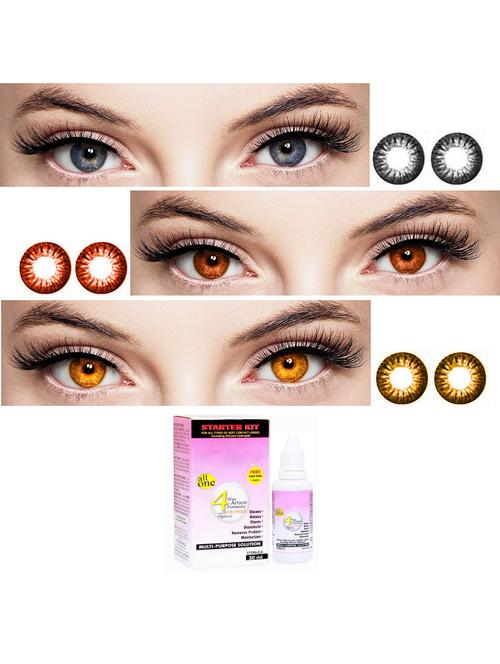 unisex contact lenses with solution - 18547334 - Very Small Image - 1