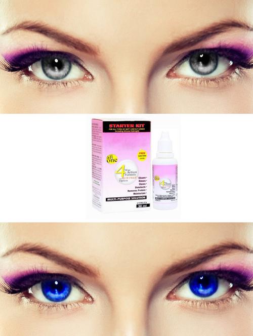 unisex contact lenses with solution - 18547347 - Very Small Image - 1
