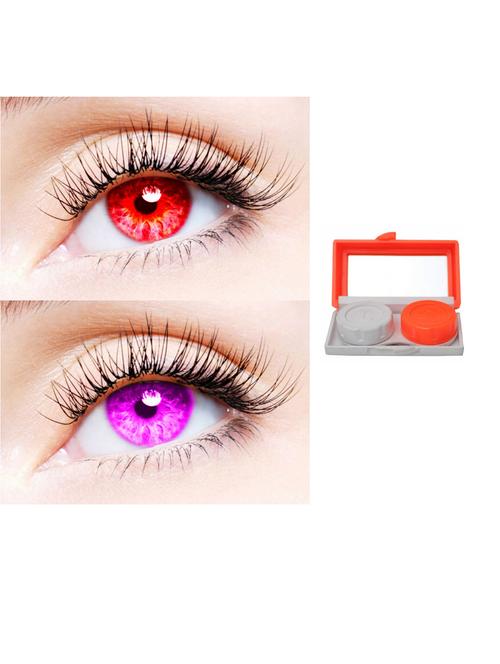 unisex set of 2 contact contact lenses with kit - 18547400 - Very Small Image - 1