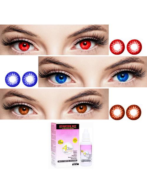 unisex contact lenses with solution - 18547401 - Very Small Image - 1