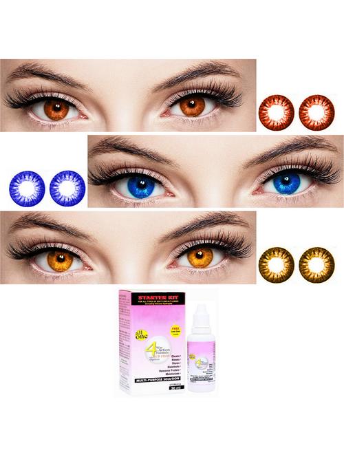 unisex contact lenses with solution - 18547407 - Very Small Image - 1