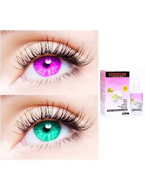 unisex contact lenses with solution - 18547413 - Very Small Image - 1