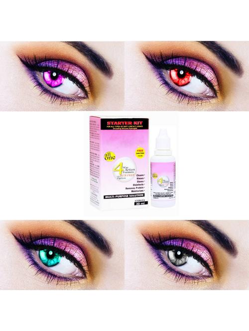 unisex contact lenses with solution - 18547414 - Very Small Image - 1