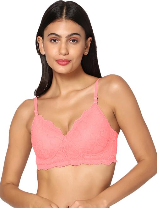 heavily padded lace push up bra - 18547733 - Very Small Image - 1