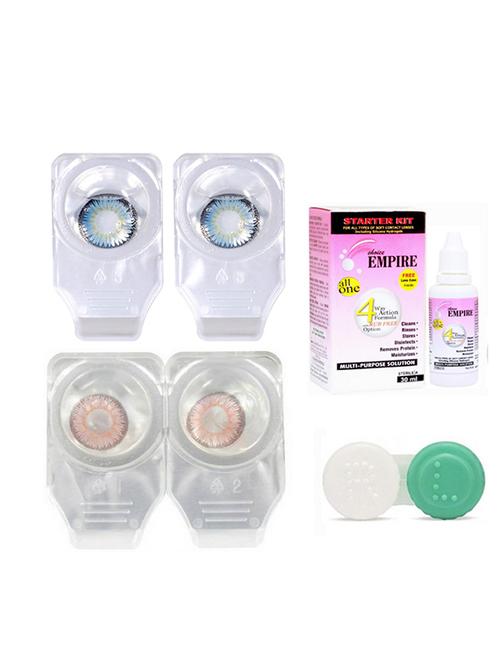 combo pack of 2 pair colored contact lens - 18548497 - Very Small Image - 1