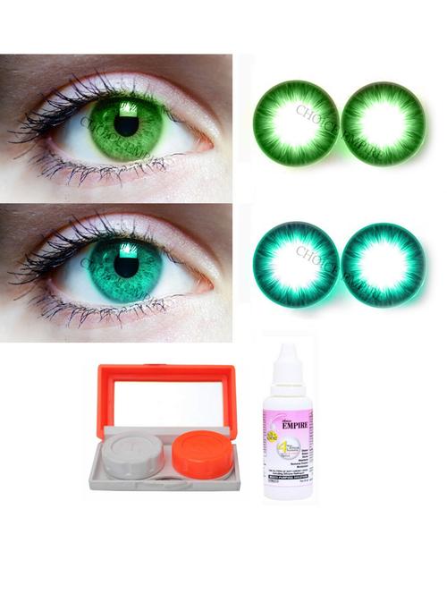 unisex 2 pair monthly color contact lenses zero power for men womens - 18549166 - Very Small Image - 1