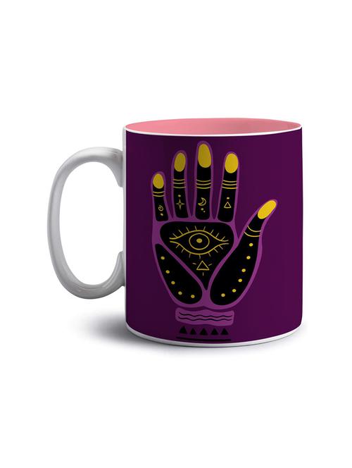 evil eye in palm printed mug - 18549474 - Very Small Image - 1