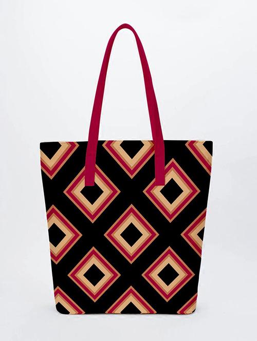 printed canvas shopping tote bag - 18550646 - Very Small Image - 1