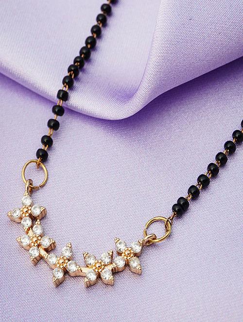 gold plated mangalsutras - 18551060 - Very Small Image - 1