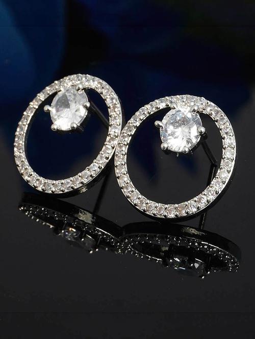 diamond stone crystal ring studs - 18551175 - Very Small Image - 1