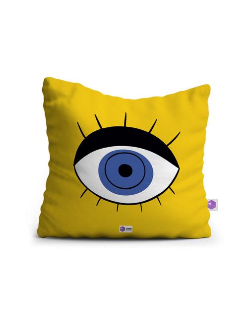 crazy corner yellow printed cushion ( 12 x 12 inches ) - 18551328 - Very Small Image - 1