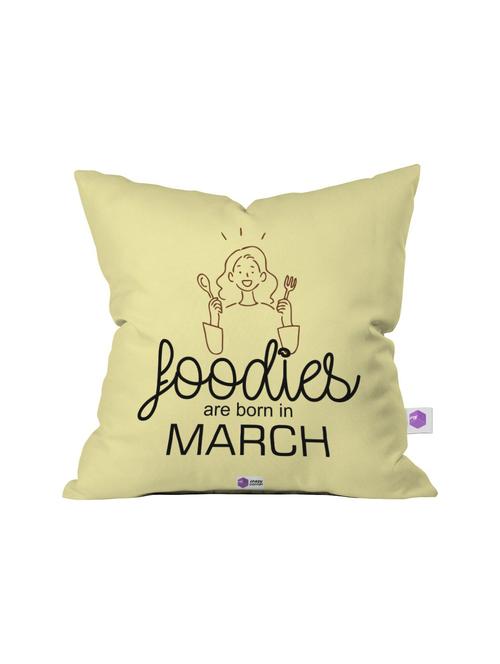 crazy corner yellow printed cushion ( 12 x 12 inches ) - 18551405 - Very Small Image - 1
