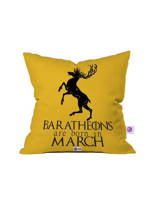crazy corner yellow printed cushion ( 12 x 12 inches ) - 18551414 - Very Small Image - 1