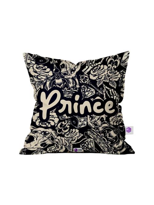 crazy corner black printed cushion ( 12 x 12 inches ) - 18551506 - Very Small Image - 1