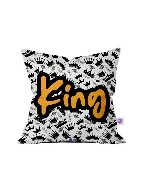 crazy corner white printed cushion ( 12 x 12 inches ) - 18551542 - Very Small Image - 1