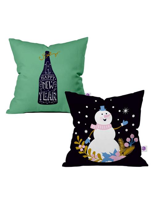 crazy corner multi printed cushion 12 x 12 inches - 18552159 - Very Small Image - 1