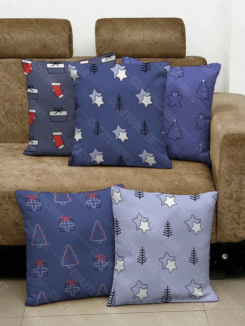 crazy corner multi printed cushion 12 x 12 inches - 18552177 - Very Small Image - 1