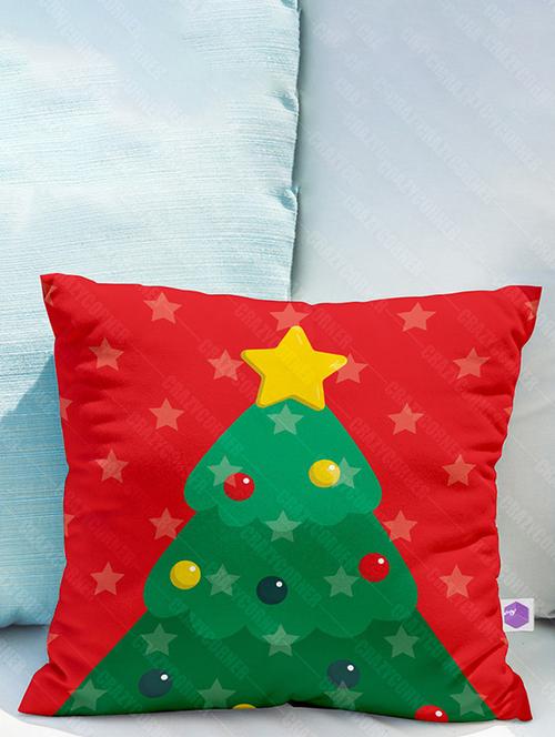 crazy corner red printed cushion 12 x 12 inches - 18552205 - Very Small Image - 1