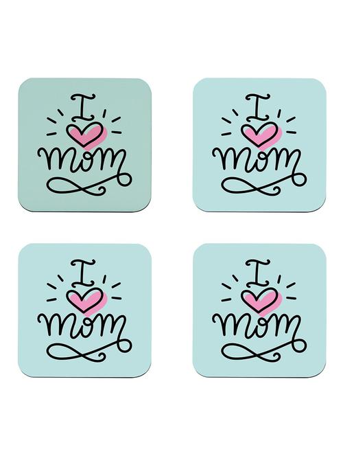 i love mom quote printed coaster set - 18552248 - Very Small Image - 1