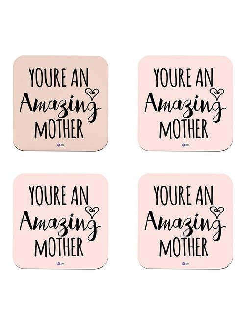 youre an amazing mother quote printed coaster set - 18552281 - Very Small Image - 1