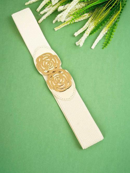 rose buckled white belt - 18552519 - Very Small Image - 1