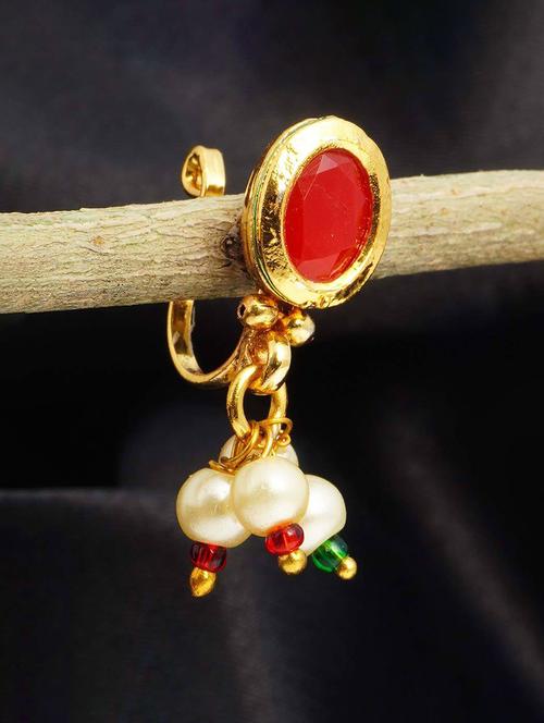 round crystal nose pin - 18553070 - Very Small Image - 1