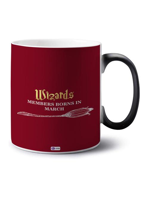 quote printed happy birthday magic mug/march born mug (350 ml) - 18553983 - Very Small Image - 1