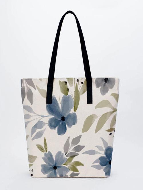 off-white leatherette (pu) regular shopping bag - 18555272 - Very Small Image - 1