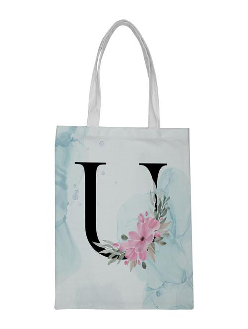 typographic tote shopping bag - 18555313 - Very Small Image - 1