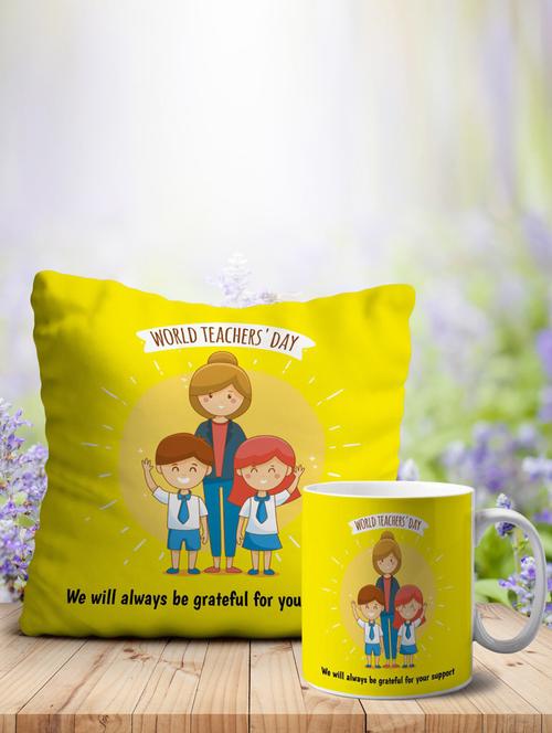 crazy corner printed cushion ( 12 x 12 inches ) - 18555591 - Very Small Image - 1