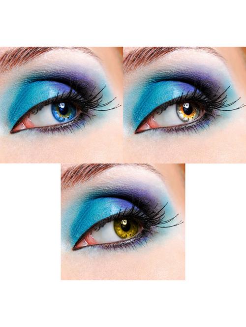 unisex set of 3 contact lenses - 18555791 - Very Small Image - 1