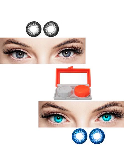 unisex set of 2 contact lenses with travel kit - 18555798 - Very Small Image - 1