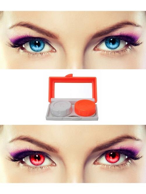unisex set of 2 contact lenses with travel kit - 18555807 - Very Small Image - 1