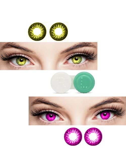 unisex set of 2 contact lenses with case - 18555838 - Very Small Image - 1