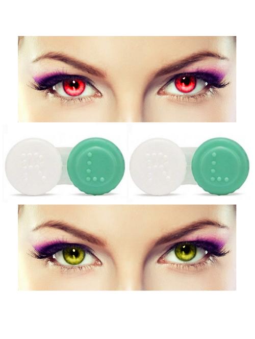 unisex set of 2 contact lenses with 2 case - 18555849 - Very Small Image - 1