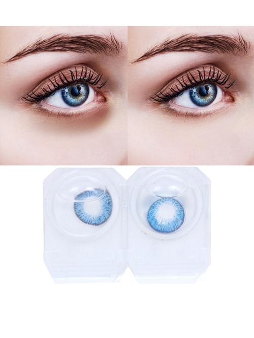 midnight blue 1 pair with 1 case colored contact lens - 18555867 - Very Small Image - 1