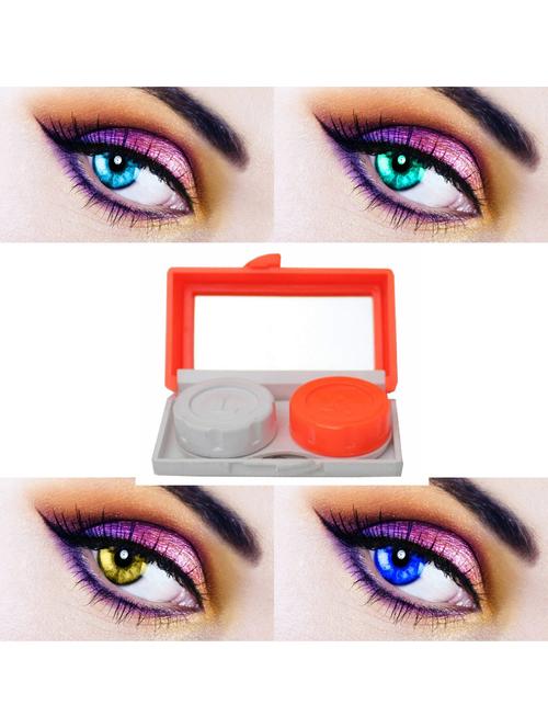 unisex pack of 4 contact lenses with travel kit - 18555909 - Very Small Image - 1
