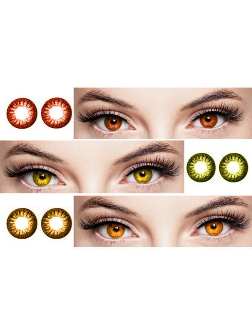 unisex set of 2 contact lenses with 1 case - 18555936 - Very Small Image - 1
